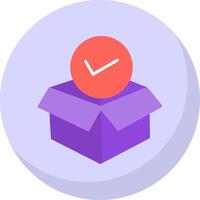 Package Flat Bubble Icon vector