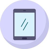 teléfono inteligente plano burbuja icono vector
