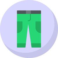 Pant Design Flat Bubble Icon vector