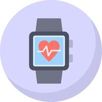 Smart Watch Flat Bubble Icon vector