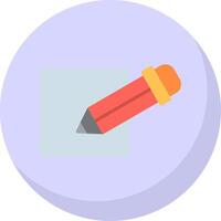 Edit Flat Bubble Icon vector
