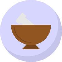 Mortar Flat Bubble Icon vector