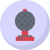 Waffle Iron Flat Bubble Icon vector