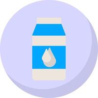 Milk Flat Bubble Icon vector