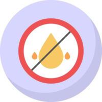 Embargo Flat Bubble Icon vector