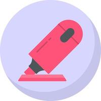 Highlighter Flat Bubble Icon vector