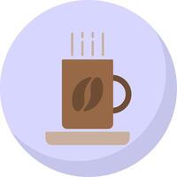 Coffee Mug Flat Bubble Icon vector
