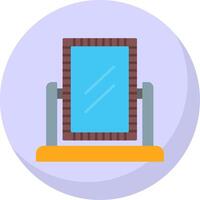 Mirror Flat Bubble Icon vector