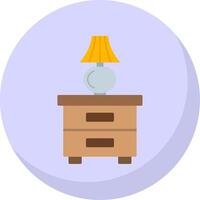 Wardrobe Flat Bubble Icon vector