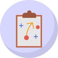 Strategy Flat Bubble Icon vector