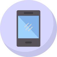 Smartphone Flat Bubble Icon vector