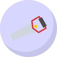 Woodcutter Flat Bubble Icon vector