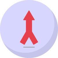 Merging Flat Bubble Icon vector