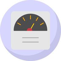 Weight Flat Bubble Icon vector