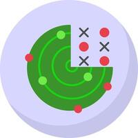 Radar Flat Bubble Icon vector