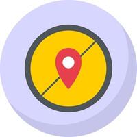 Avoid Flat Bubble Icon vector