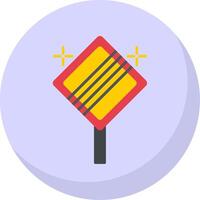 End Of Priority Flat Bubble Icon vector