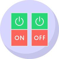 Switch Flat Bubble Icon vector