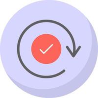 Update Flat Bubble Icon vector