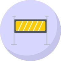 Barrier Flat Bubble Icon vector