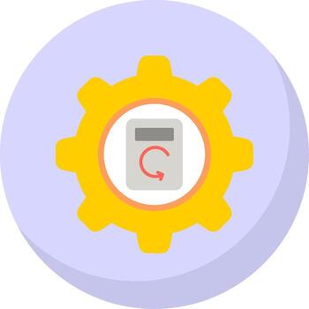 proceso datos plano burbuja icono vector