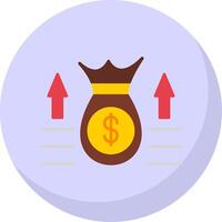 Budget Flat Bubble Icon vector