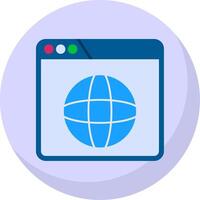 Website Flat Bubble Icon vector