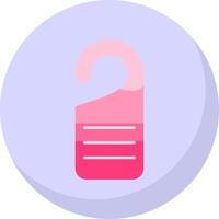 Door Hanger Flat Bubble Icon vector