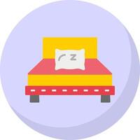 Pillow Flat Bubble Icon vector