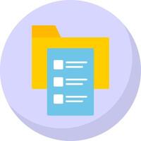 Requirement Flat Bubble Icon vector