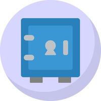 Locker Flat Bubble Icon vector