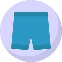 pantalones cortos plano burbuja icono vector