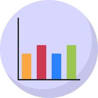 Diagram Flat Bubble Icon vector