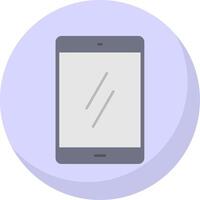 Mobile Flat Bubble Icon vector