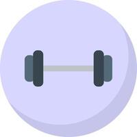 Dumbbell Flat Bubble Icon vector