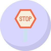 Pit Stop Flat Bubble Icon vector