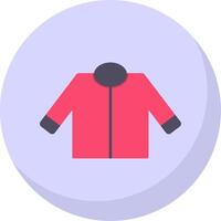 Driver Jacket Flat Bubble Icon vector