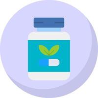Supplements Flat Bubble Icon vector