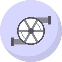 turbo plano burbuja icono vector