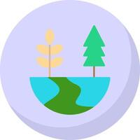 Nature Flat Bubble Icon vector