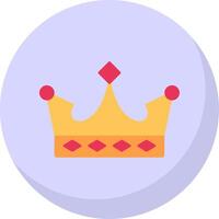 King Flat Bubble Icon vector