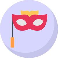 Eye mask Flat Bubble Icon vector