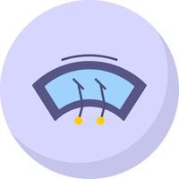 Wiper Flat Bubble Icon vector