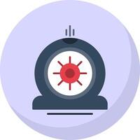 Flat Tire Flat Bubble Icon vector