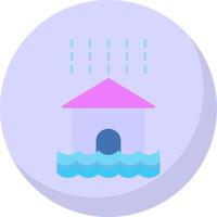 Flood Flat Bubble Icon vector