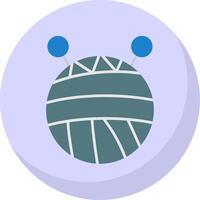 Wool Flat Bubble Icon vector