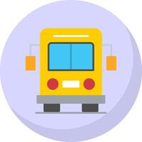 Shuttle Flat Bubble Icon vector