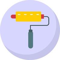 Lint Roller Flat Bubble Icon vector