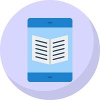 Ebook Flat Bubble Icon vector