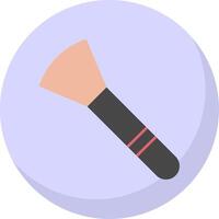 maquillaje cepillos plano burbuja icono vector